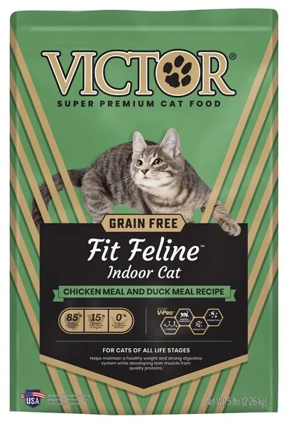 5 Lb Victor Grain Free Fit Feline Indoor - Treat